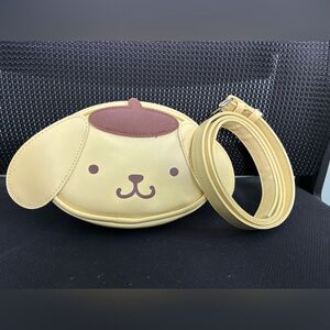 Sanrio Pompompurin Pouch Miniso Makeup Mini Bag With Strap Kawaii J-Fashion